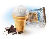 Мороженое Колибри Снежный шарик шоколадное в вафельном стаканчике 90 гр., флоу-пак
