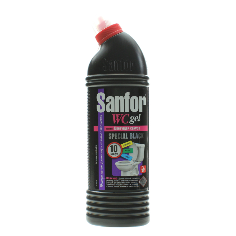 Чистящее средство Sanfor Special Black гель для сантехники 750 мл., ПЭТ