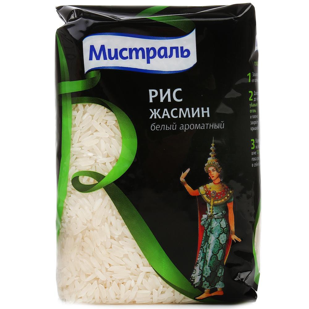 Рис Жасмин белый ароматный, Мистраль, 5 кг.. флоу-пак
