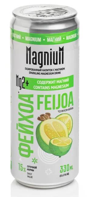 Напиток газированный Магниум функциональный фейхоа 330 мл., ж/б