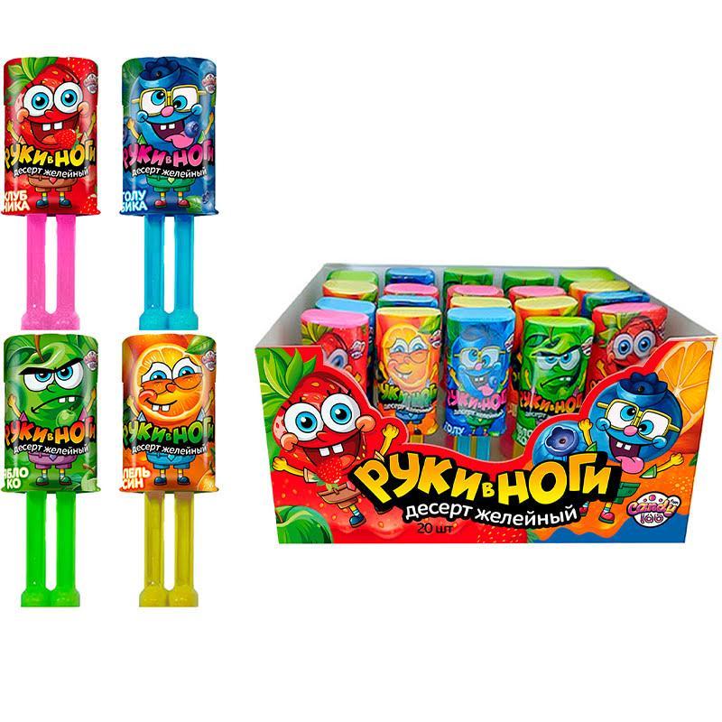 Десерт желейный Fun Candy Lab Руки в ноги 20 гр., пластик