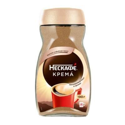Кофе Нескафе классик крема Нежная пенка растворимый 190 гр., стекло