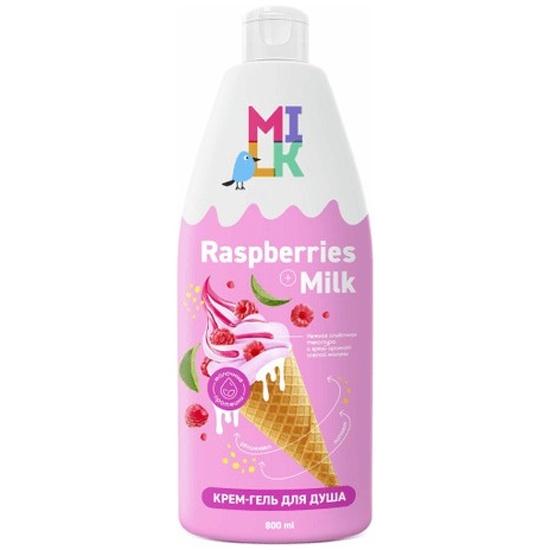 Крем-гель для душа Milk Молоко и малина 800 мл., ПЭТ