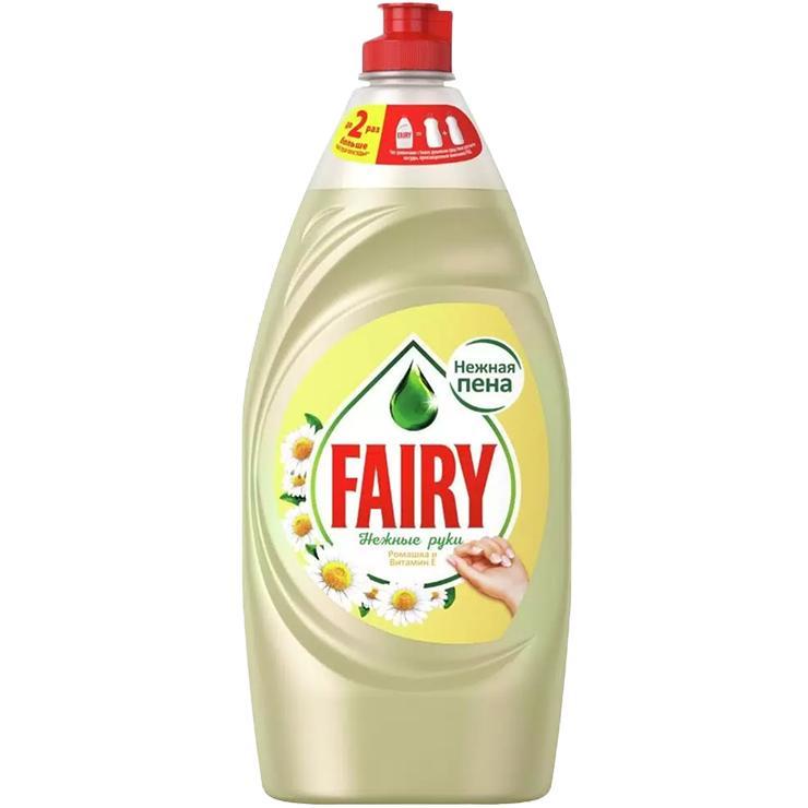 Средство для мытья посуды Fairy нежные руки ромашка 900 мл., ПЭТ