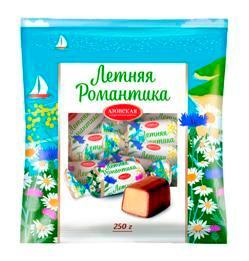 Конфеты Азовская КФ летняя романтика помадные глазированные, 250 гр., флоу-пак