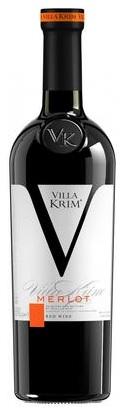 Вино Вилла Крым 12% ординарное сухое красное Мерло, 750 мл., стекло