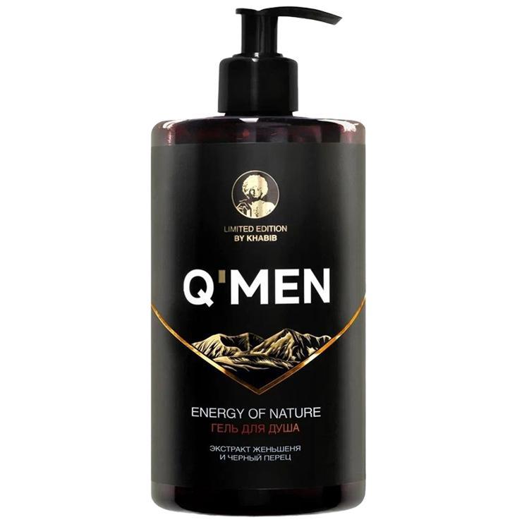 Гель для душа Q'men мужской энергия природы 640 мл., ПЭТ
