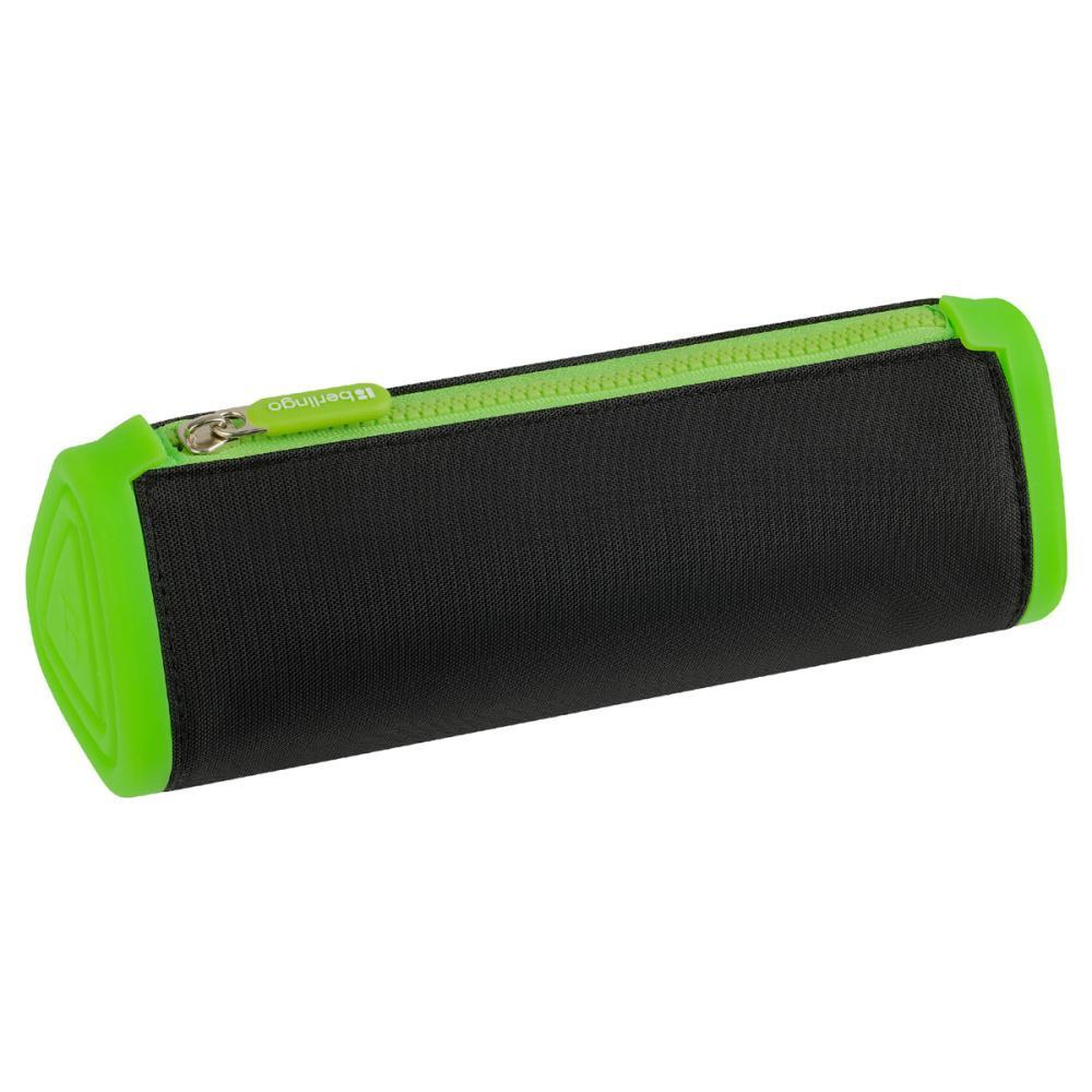 Пенал мягкий Berlingo Black and green 1 отделение 220х70х70 полиэстер, пакет