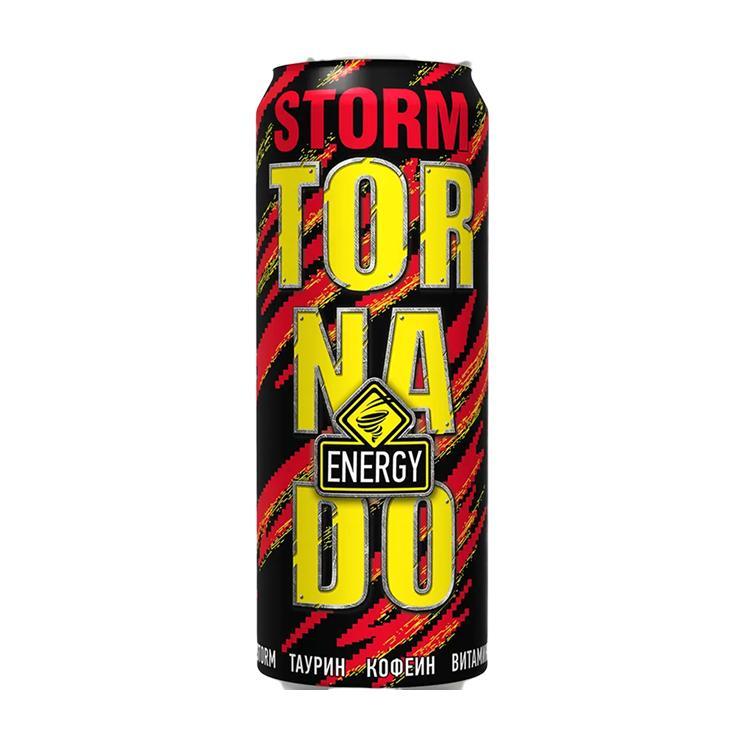 Напиток энергетический Tornado energy storm 450 мл., ж/б