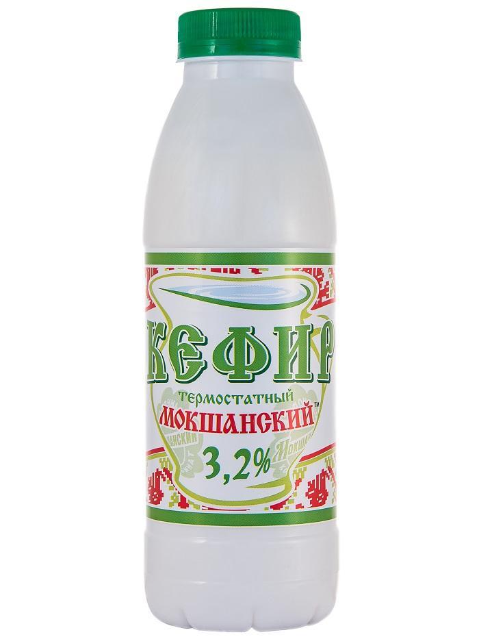 Кефир Мокшанский классический 3.2% 450 гр., ПЭТ