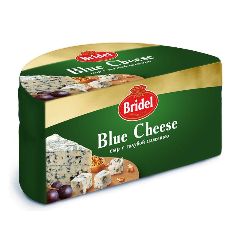 Сыр Blue Cheese Президент с голубой плесенью 51% 1,2 кг., обертка