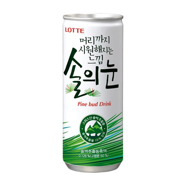 Напиток газированный Lotte pine bud Корея 240 мл., ж/б