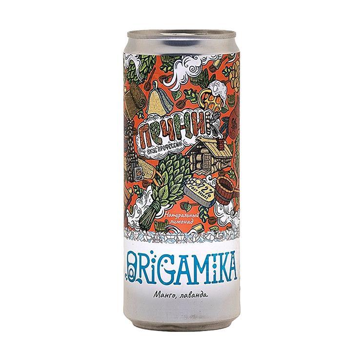 Напиток газированный ORIGAMIKA манго с лавандой 330 мл., ж/б