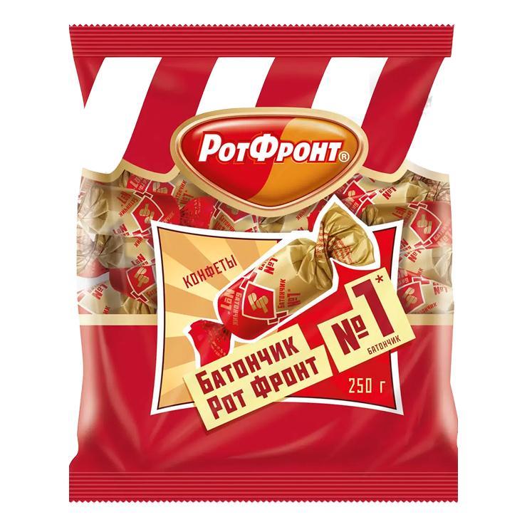 Конфеты Рот Фронт батончики,250 гр., флоу-пак