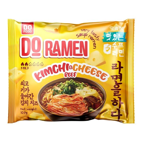 Лапша быстрого приготовления Do ramen kimchi amp cheese beef 109 гр., флоу-пак