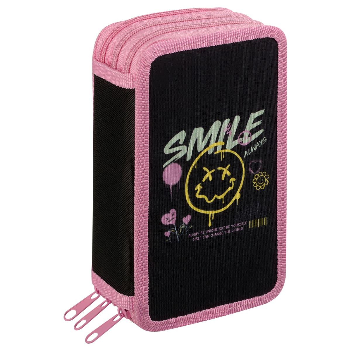 Пенал ArtSpace Smile 3 отделения 190 х 110 ткань., пакет