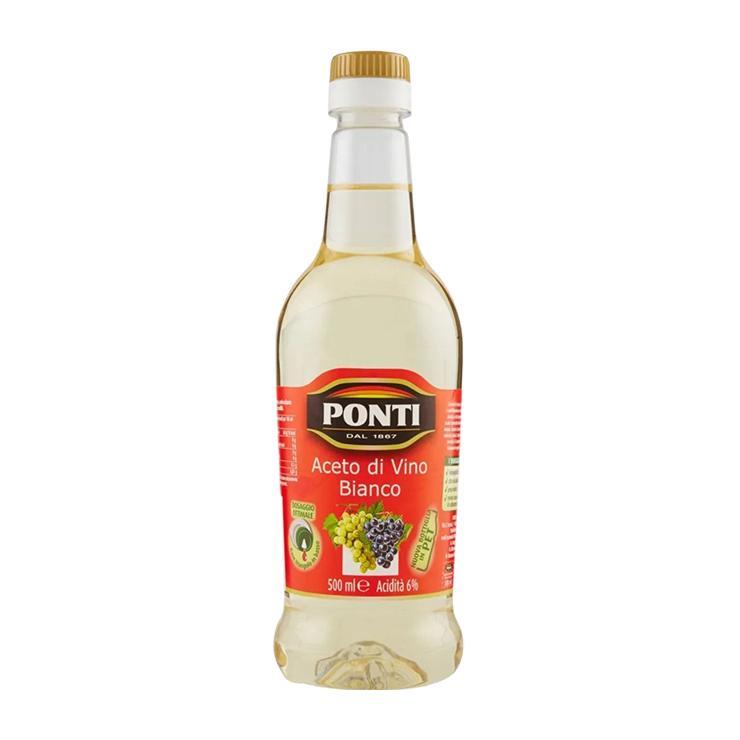 Уксус Ponti винный белый 6% 500 мл., ПЭТ