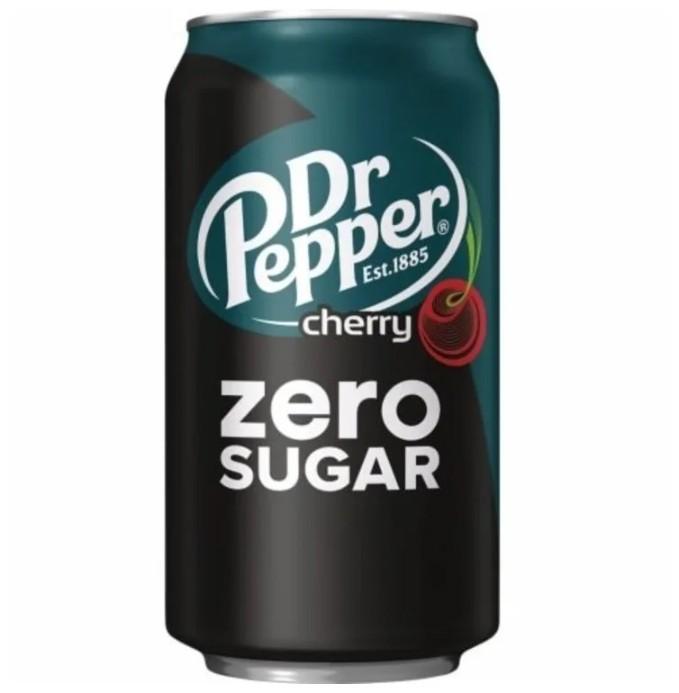 Напиток газированный Dr. Pepper  Cherry Zero Sugar США, 350 мл., ж/б