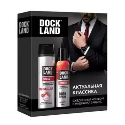 Набор подарочный Dockland Актуальная классика (пена для бритья 200 мл. + дезодорант спрей 150 мл.), картон