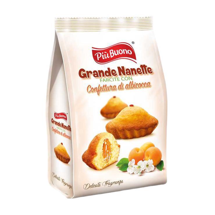 Бисквит Piu Buono Grande Nanette абрикос 200 гр., флоу-пак