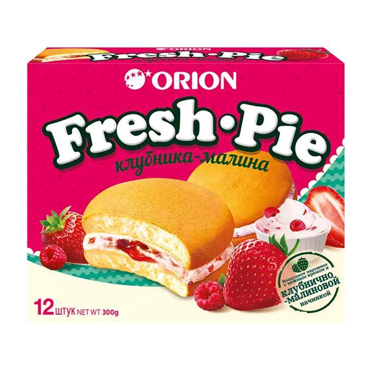 Печенье Fresh Pie с клубнично-малиновой начинкой 12 штук 300 гр., картон