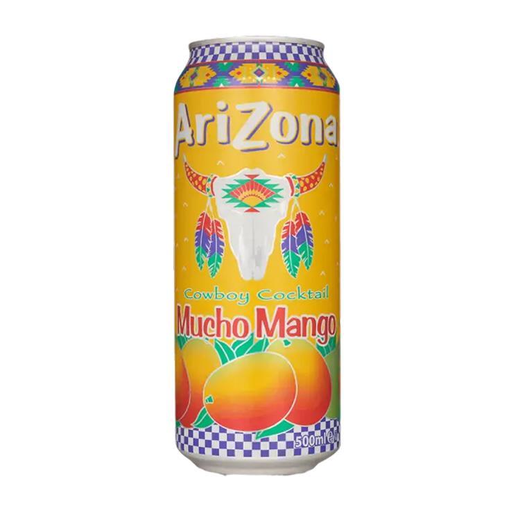 Чай холодный Arizona Mucho Mango манго с натуральным соком США 650 мл., ж/б
