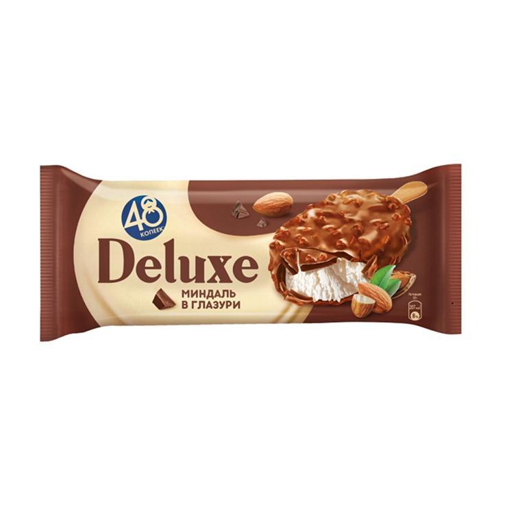 Мороженое 48 копеек deluxe эскимо миндаль 59 гр., флоу-пак