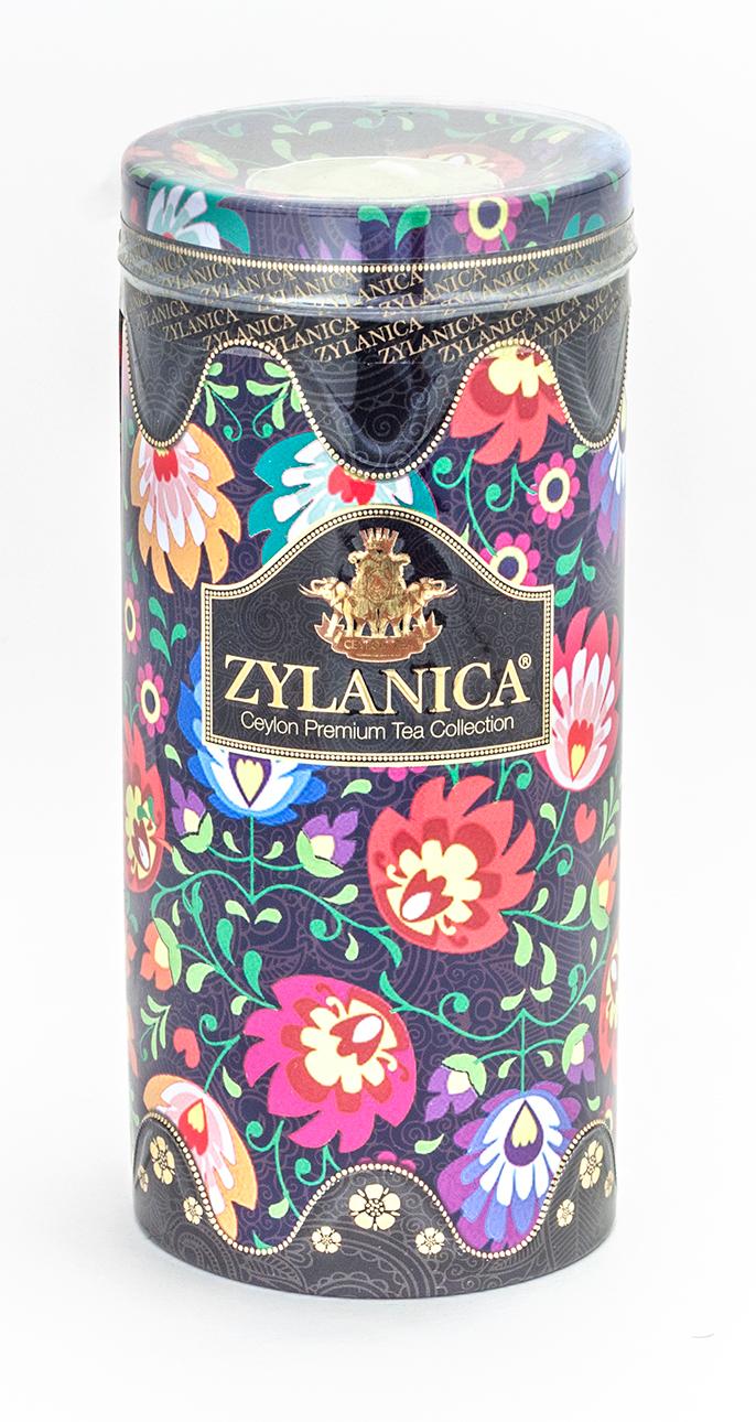 Чай Zylanica Folk Desing Collection Black, со свечой черный, 100 гр., ж/б
