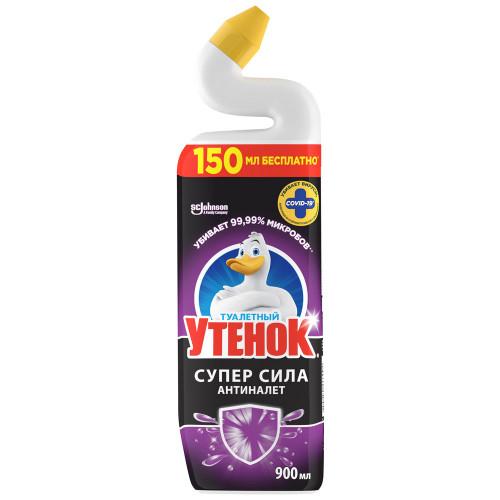 Чистящее средство для унитаза Туалетный Утенок Антиналет 900 мл., флакон