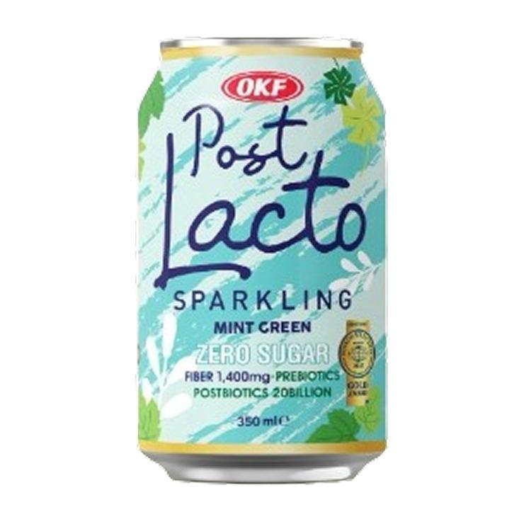 Напиток газированный Post Lacto Mint Green zero sugar 350 мл., ж/б