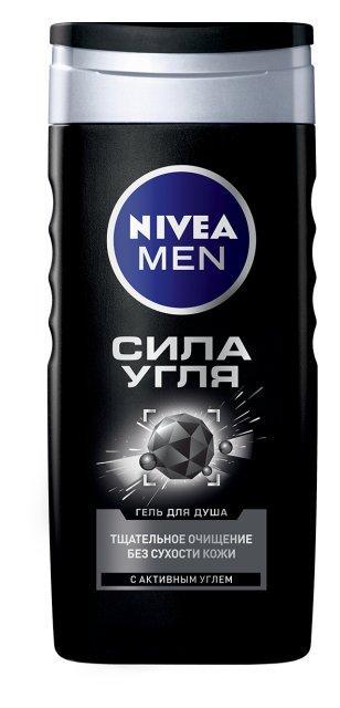 Гель Nivea Сила угля Для душа для мужчин 250 мл., ПЭТ