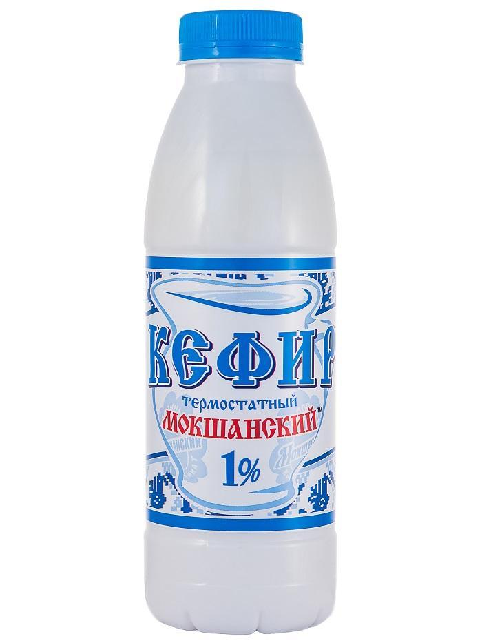 Кефир Мокшанский классический 1% 450 гр., ПЭТ