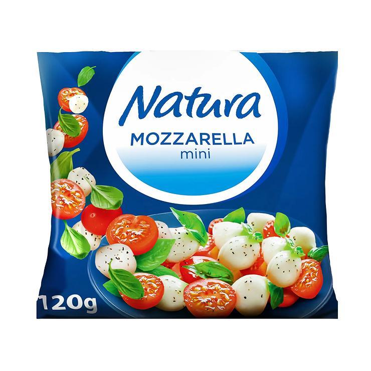 Сыр мягкий Natura моцарелла мини 45% 120 гр., флоу-пак