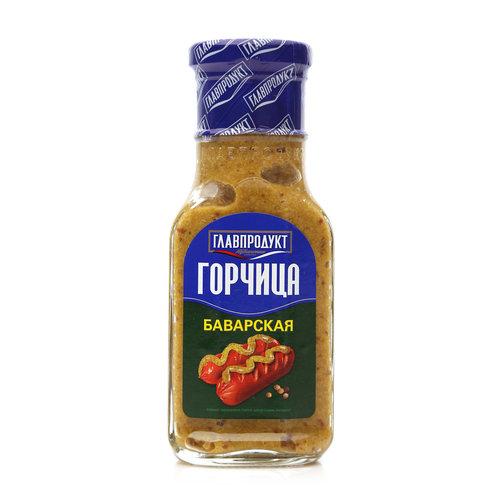 Горчица баварская ГЛАВПРОДУКТ, 175 гр., стекло