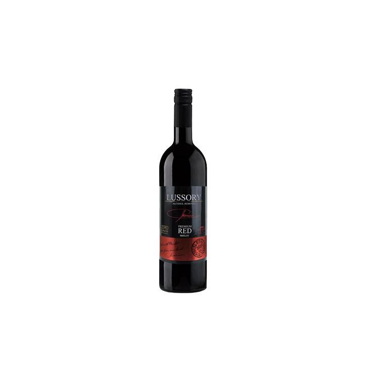 Вино LUSSORY premium red merlot красное безалкогольное 750 мл., стекло
