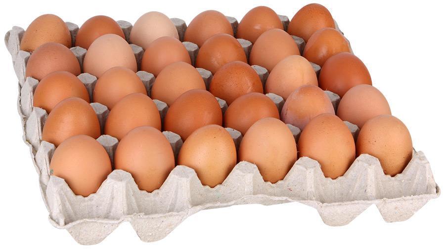 Яйцо куриное Соломон столовое С2 коричневое белое 30 шт., пленка
