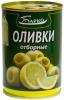 Оливки Барко отборные с лимоном, 280 гр., ж/б