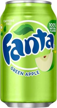 Напиток Fanta газированный Green Apple, 355 мл., ж/б