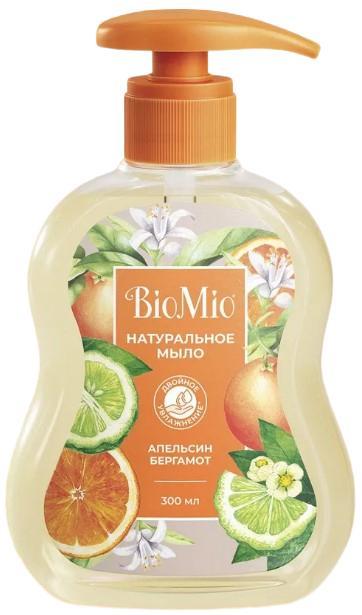 Мыло жидкое Bio Mio Bio-Soap Апельсин и бергамот 300 мл., флакон с дозатором
