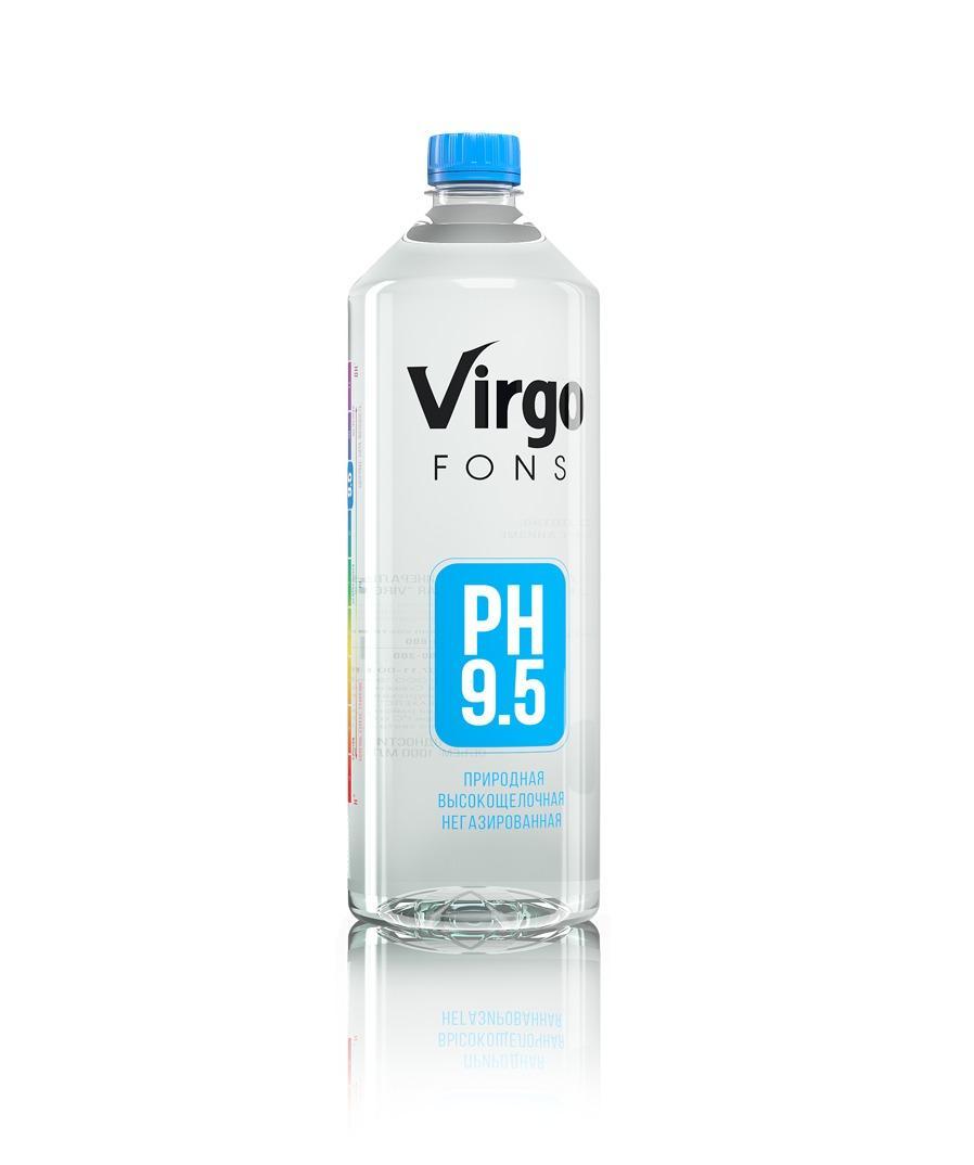 Вода негазированная Virgo Fons щелочная 1 л., ПЭТ