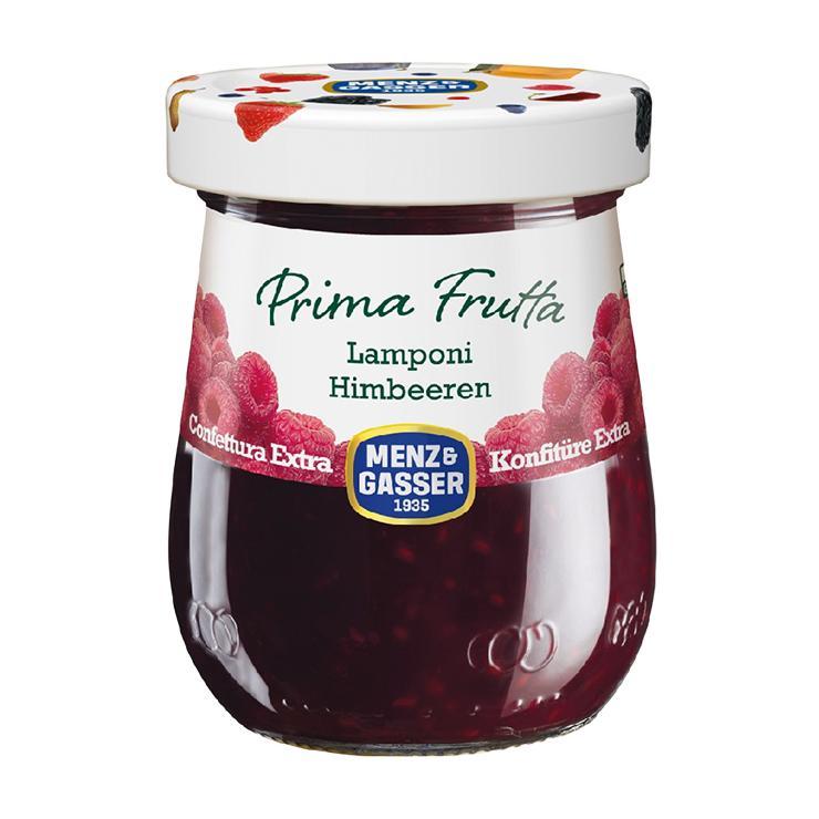 Конфитюр Menz & Gasser Prima Frutta Экстра малина 340 гр., стекло