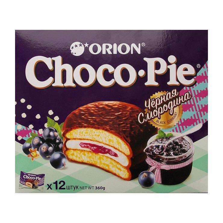 Печенье Choco Pie Black Currant 12 штук 360 гр., картон