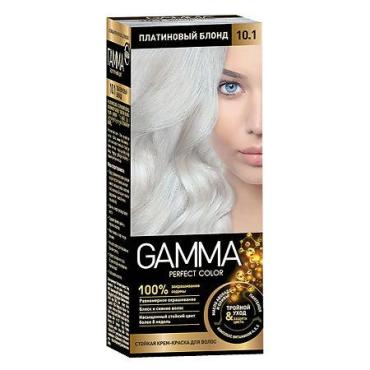 Крем-краска для волос 10.1 Платиновый блондин, Gamma Perfect Color, 100 мл., картонная коробка
