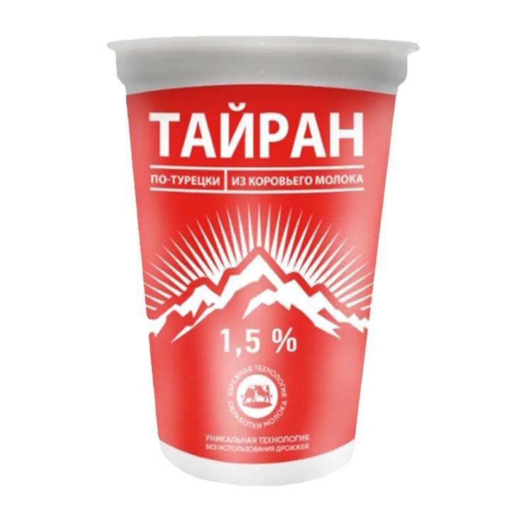 Тайран Молочный горки по турецки с солью 1,5% 220 гр., стакан