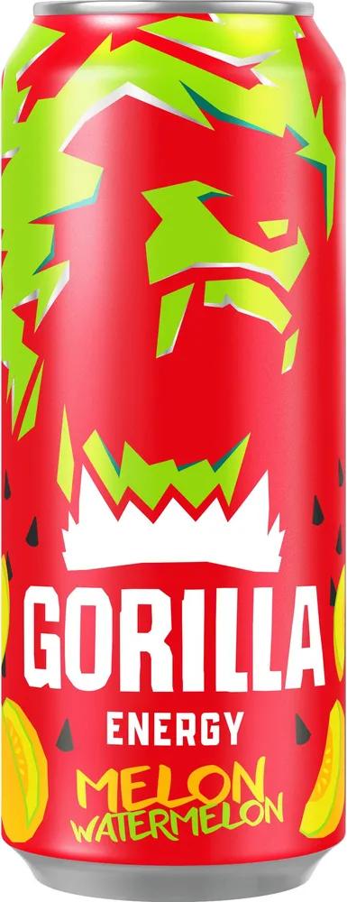 Напиток энергетический Gorilla арбуз дыня 500 мл., ж/б