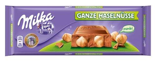 Шоколад Milka Whole Nut Chocolate молочный 270 гр., флоу-пак