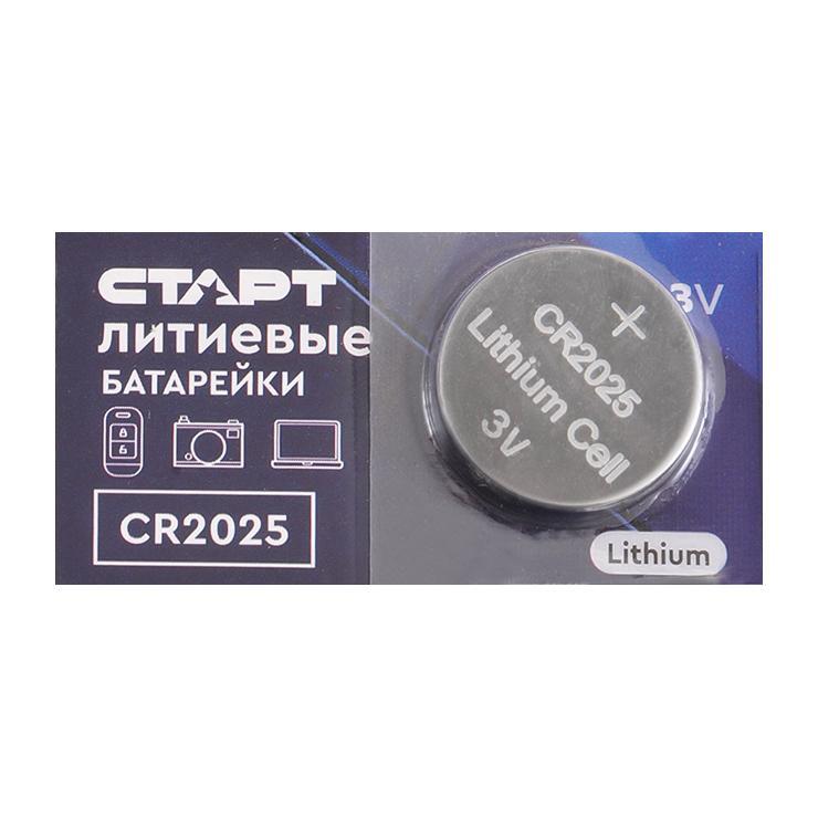 Элемент питания Старт CR2025 BL5 1 шт., блистер