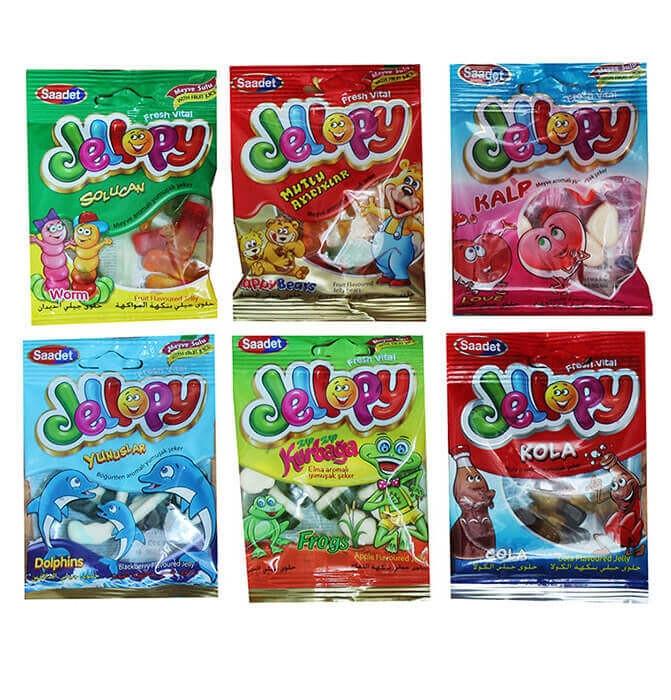 Жевательный мармелад Jellopy микс 20 гр., флоу-пак