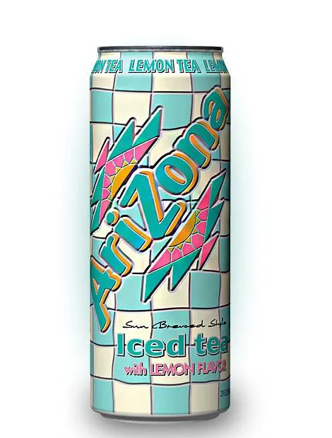 Холодный чай Arizona Lemon Flavored Iced Tea 680 мл., ж/б