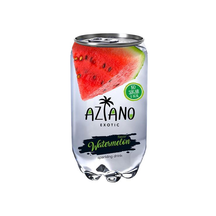 Напиток газированный Aziano watermelon 350 мл., ж/б